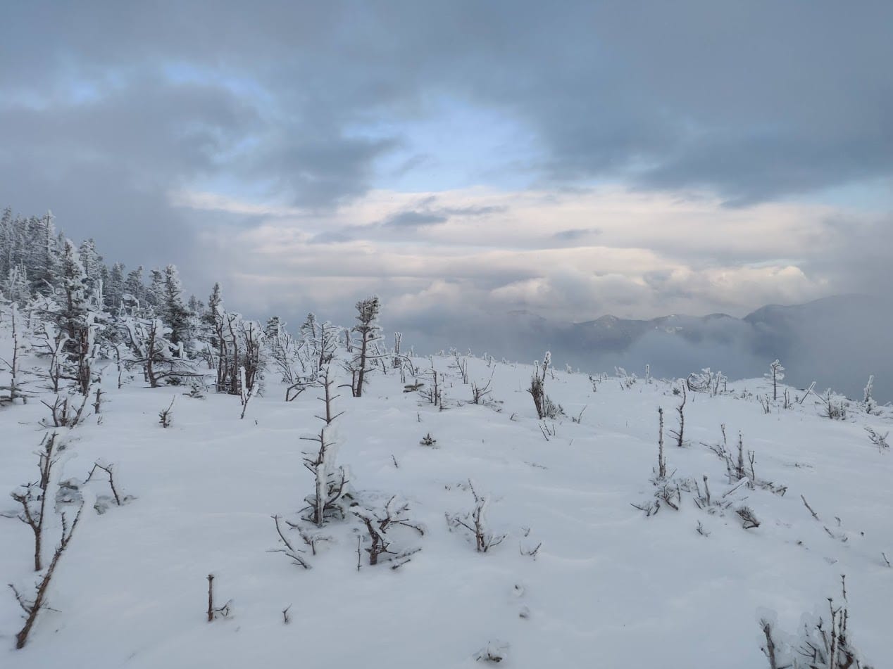 It cleared up briefly on Bondcliff