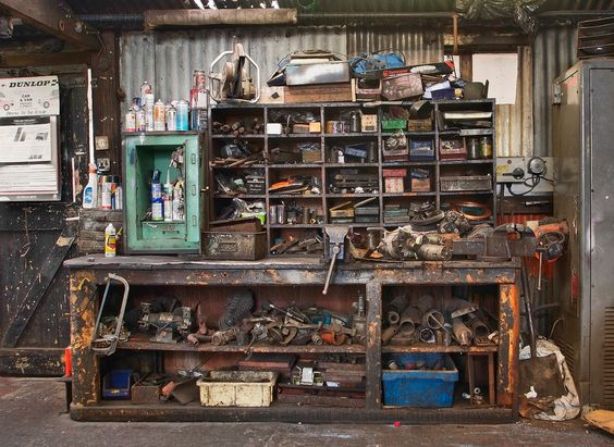 grimy workbench